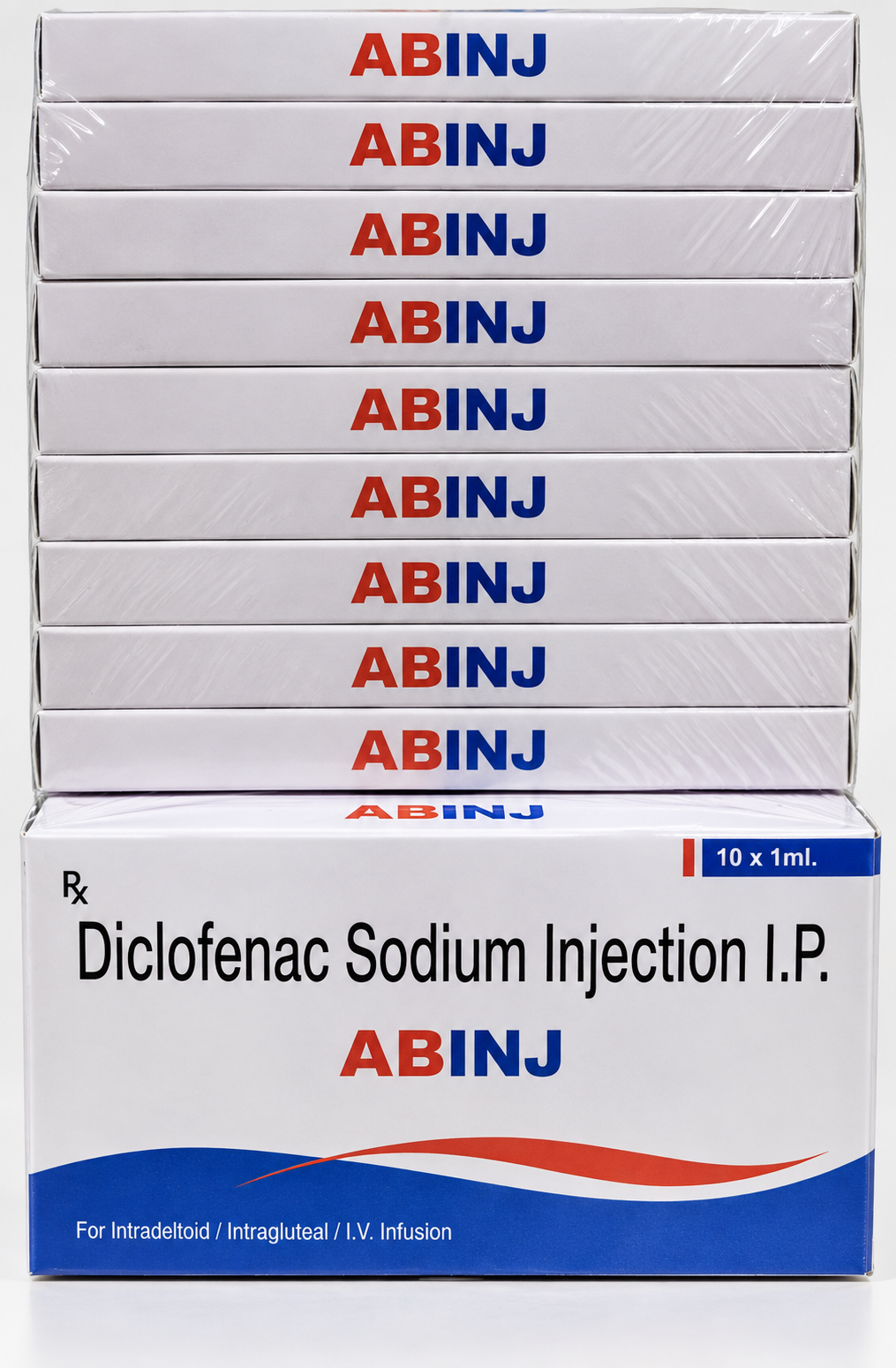 ABINJ Diclofenac Sodium Injection IP 10 by 1 ml carton.