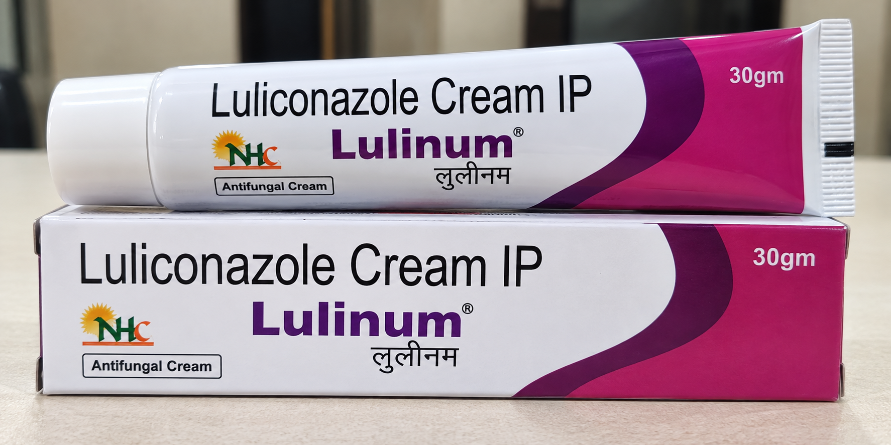Lulinum Luliconazole Cream IP 30 gram carton by Numac Healthcare.